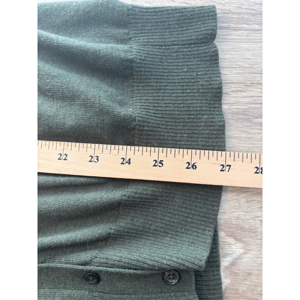 Lord + Taylor Women's 1X Extra Fine 100% Merino Wool Cardigan Career Preppy - Picture 7 of 8